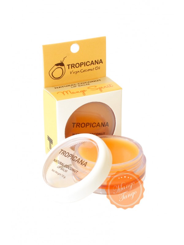 Бальзам для губ "Аромат манго" с кокосовым маслом Тропикана. Virgin Coconut Oil Lip Balm Tropicana.