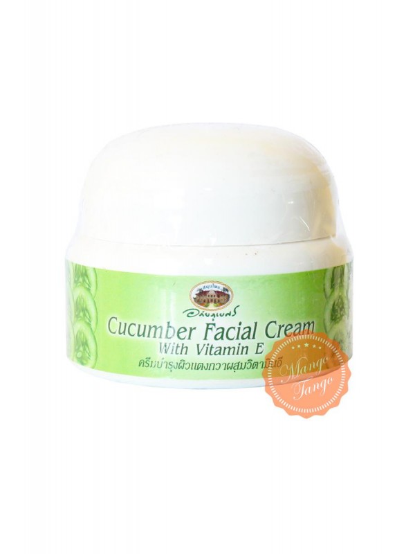 Огуречный крем с витамином Е. Cucumber Facial Cream Abhai.