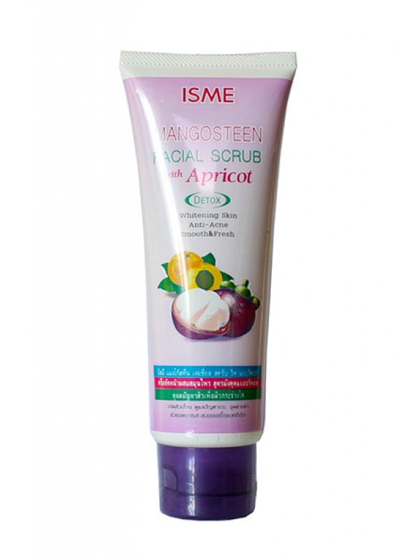 Скраб для лица с экстрактом мангустина и абрикосовой косточкой. ISME Mangoesteen Facial scrub with apricot.