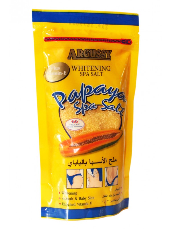 Спа соль для отшелушивания кожи с экстрактом папайи. Argussy Papaya Spa Salt.