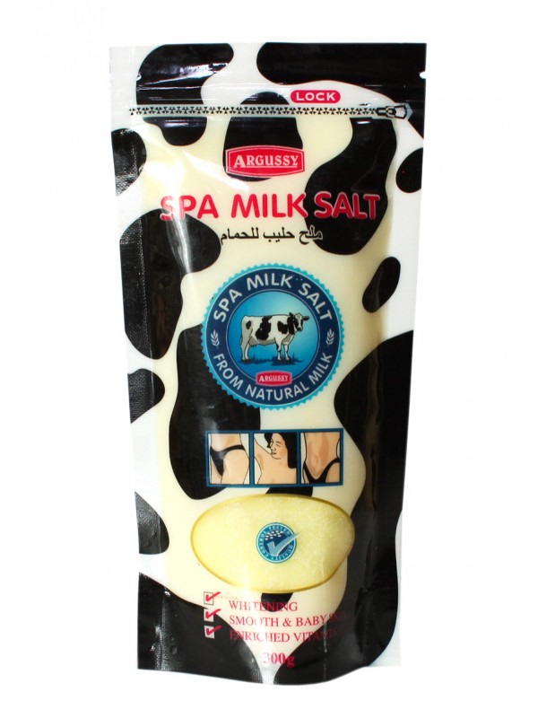 Молочная спа соль для отшелушивания кожи. Argussy Spa Milk Salt.